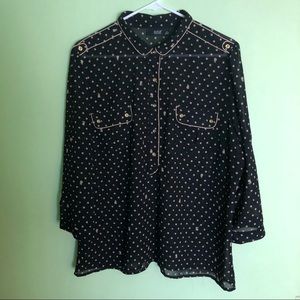 Women’s Polka Dot sheer Blouse